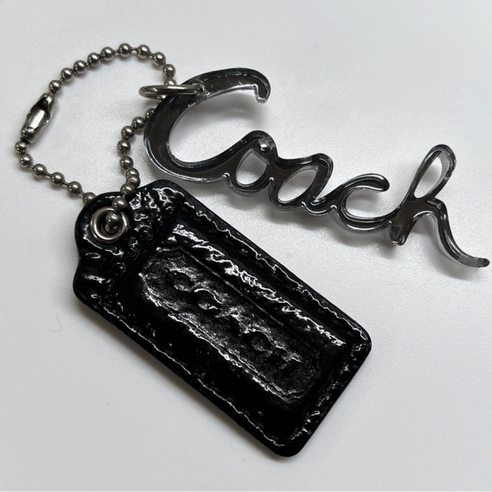 Coach Poppy Script Hang Tag Set EUC